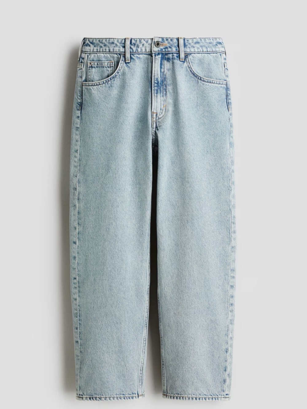 H&M Light Wash Straight-Leg Jeans